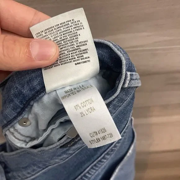 Citizens of Humanity Womens Blue Rocket Crop High Rise Skinny Jeans - Picture 10 of 11